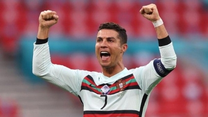 Berhasil Cetak Brace ke Gawang Hungaria, Ronaldo Pecahkan Tiga Rekor Sekaligus