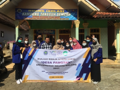 Pembukaan KKN UM 2021 di Desa Pamotan Kecamatan Dampit Kabupaten Malang