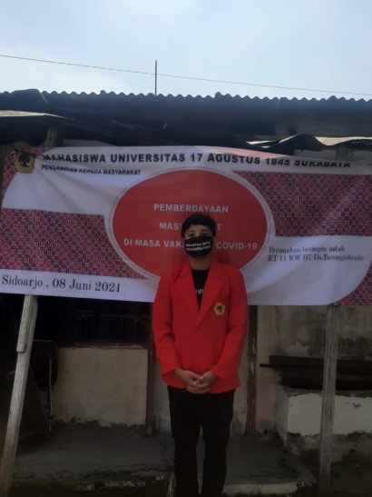 Mahasiswa Untag Surabaya Bantu Warga Perumahan Beringin Indah Optimalkan Sistem Imun di Era Pandemi Covid-19