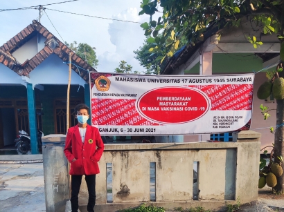 KKN UNTAG Surabaya Pelatihan Budidaya Lobster Air Tawar dan Sosialisasi Vaksinasi