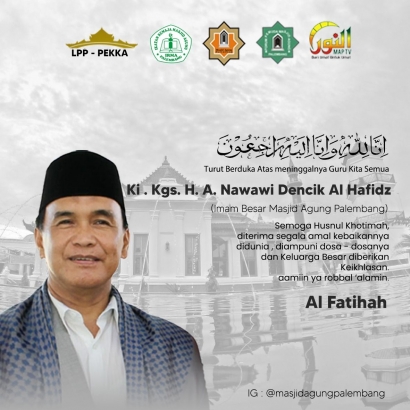 Mengenang Kiprah Ustadz Haji Ahmad Nawawi Dencik Imam Besar Masjid Agung Palembang