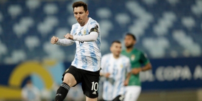 Argentina Pesta Gol, Sang Raja Bintang Lionel Messi Menyumbang 2 Gol Cantik