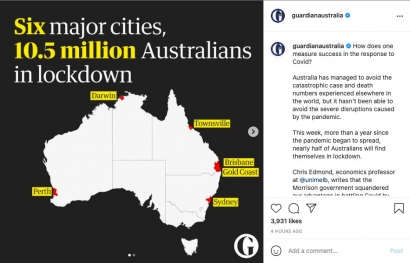 Australia Lockdown: Hampir Setengah dari Jumlah Warga Terkurung