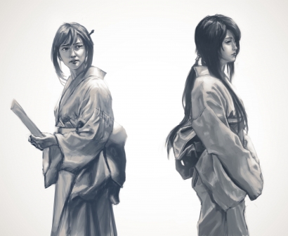 "Rurouni Kenshin", Kaoru atau Tomoe
