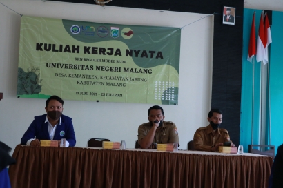 Pembukaan KKN UM 2021 di Desa Kemantren Kecamatan Jabung Kabupaten Malang