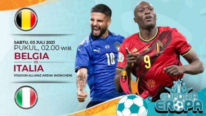 Prediksi Pertandingan Belgia Vs Italia di Perempat Final Euro 2020