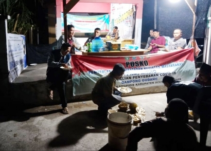 Pantau Posko PPKM, TPP Blangpidie Abdya Disambut Pulut Durian