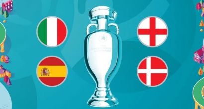 Flashback Timnas Inggris, Denmark, Italia, dan Spanyol di Semifinal Turnamen