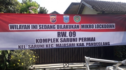 Warga Komplek Saruni Pandeglang Banten Lakukan Lockdown 14 Hari, 11 Orang Terkonfirmasi Positif Covid-19