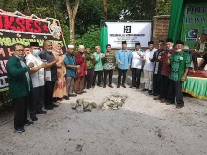 MD Kahmi Siantar dan MD Kahmi Simalungun Letakkan Batu Pertama Pembangunan Gedung  