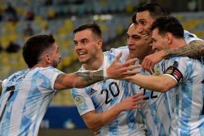 Akhirnya Lionel Messi Berhasil Bawa Argentina Juara Copa America 2021