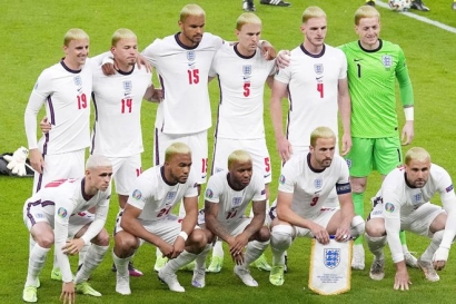 Membayangkan Pemain Inggris Berambut Putih Andai Juara Euro 2020