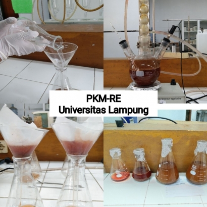 Tim PKM-RE Universitas Lampung Meneliti Potensi Limbah Kulit Kakao sebagai Gel Hand Sanitizer Alami