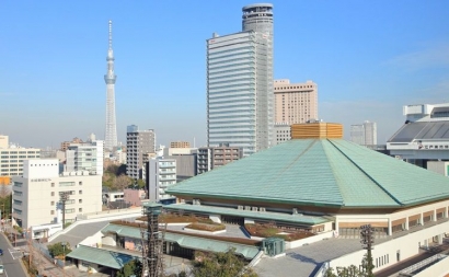 "Kokugikan Arena" di Ryogoku Tempat Pertandingan Sumo pada Olimpiade Tokyo 2020