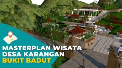 Mahasiswa KKN Universitas Negeri Malang Merencanakan Masterplan Kawasan Wisata Bukit Badut