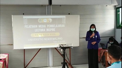 Mahasiswa KKN UM Desa Krandegan Adakan Pelatihan Media Pembelajaran Berbasis Lectora Inspire