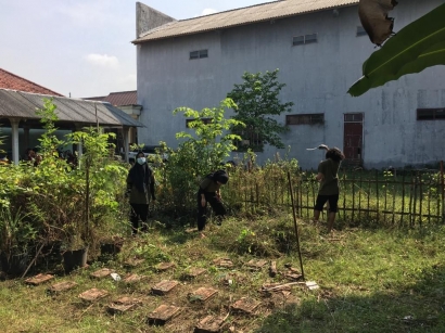 Transformasi Taman Gersang Menjadi Taman Hijau: Edukasi Bukti  Mahasiswa KKN Universitas Negeri Malang