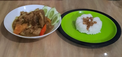 Resep Tongseng Nikmat, Pendamping Sepiring Nasi Hangat ala Yuliyanti(Kreasi Daging Kurban 01)