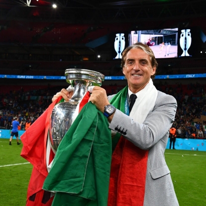 Roberto Mancini Buka Rahasia Juara Euro 2020, Ternyata Dulu Timnas Indonesia Pernah Pakai