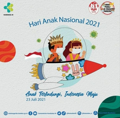 Hari Anak Nasional 2021, Anak Terlindungi, Indonesia Maju