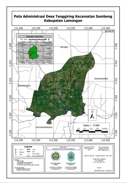 Pemetaan Administrasi dan Potensi Desa Tenggiring oleh KKN UM