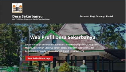 Pengembangan Web Profil Desa Sekarbanyu Melalui Platform Wordpress