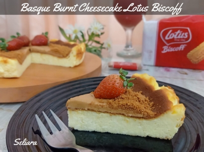 Resep Basque Burnt Cheesecake Lotus Biscoff, Lezat dan Mudah!