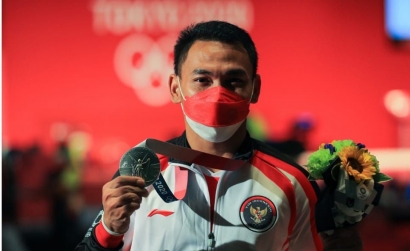 Eko Yuli Raih Medali Perak Olimpiade Tokyo, Erick Thohir Singgung Asian Games China