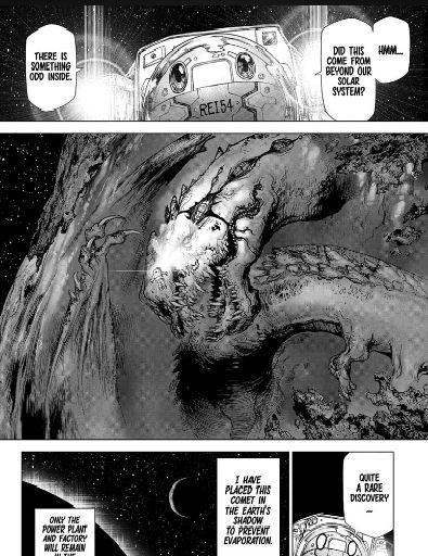 Manga Dr. Stone Reboot Byakuya, Chapter 8: Pertarungan Rei dengan Asteroid