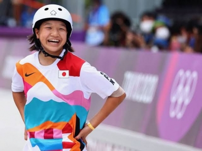 Momiji Nishiya, Anak Ajaib Berusia 13 Tahun Peraih Medali Emas Skateboard Olimpiade Tokyo 2020