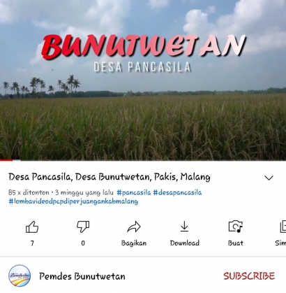 Mengenalkan Potensi Desa Buntut Wetan sebagai Desa Pancasila Menggunakan Video Profil oleh KKN UM