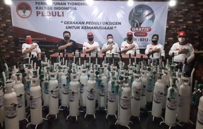 Peduli, Perhimpunan Tionghoa Kalbar Indonesia Sediakan Oksigen Gratis
