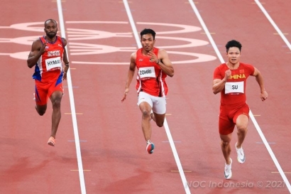 Finis Urutan ke-5, Sprinter Lalu Muhammad Zohri Tatap Olimpiade 2024
