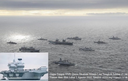 Mengapa Gugus Tempur HMS "Queen Elisabeth" Inggris Tidak Berani Menerabas 12 Mil Laut Kepulauan LTS?