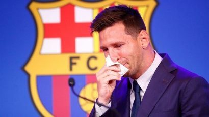 Tangis Messi di Pidato Perpisahan dan Kesedihan yang Menular