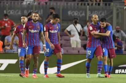 Era Tanpa Messi Dimulai: Barcelona Susah Payah Kalahkan Sociedad, Braithwaite dan Depay Mampu Bungkam Kritik