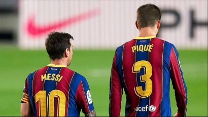 Selebrasi Pique yang Emosional dan Menghitung Optimisme Barca Tanpa Messi