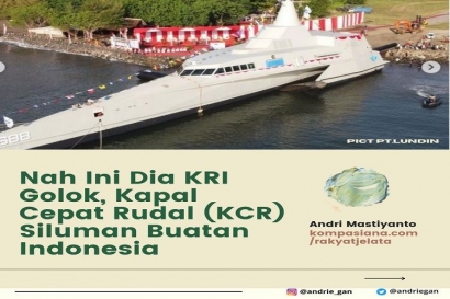 Nah Ini Dia KRI Golok, Kapal Cepat Rudal (KCR) Siluman Buatan Indonesia