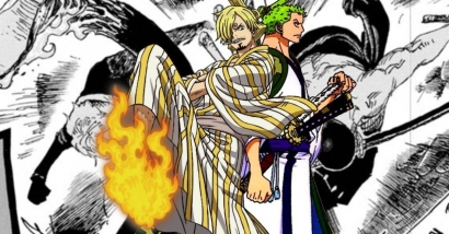 "One Piece" Chapter 1023: Zoro dan Sanji Mulai Beraksi Melawan King dan Queen