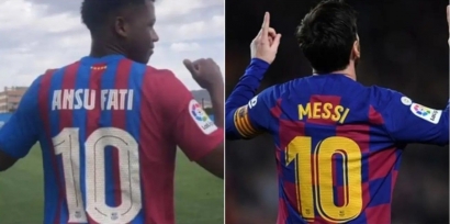 Tanggung Jawab Besar di Punggung Ansu Fati dengan Nomor 10 Warisan Messi