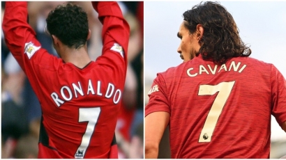 Resmi: Cavani Beri Nomor Punggungnya ke Ronaldo di MU