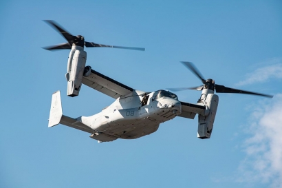 5 Fakta Pesawat V-22 Osprey, Perpaduan Unik Antara Helikopter dan Pesawat Turboprop
