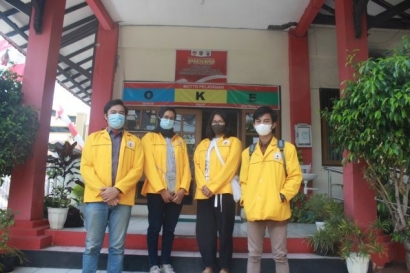 Mahasiswa Untidar Lakukan Sosialisasi Covid-19 di Semarang