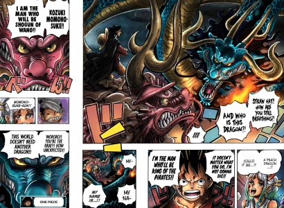 Baca Manga One Piece Chapter 1025 Bahasa Indonesia: Momonosuke dan Luffy Melawan Kaido
