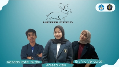 Sulap Limbah Jadi Rupiah, Tiga Mahasiswa UB Membuat Pellet Kelinci yang Disubtitusi Isi Rumen Sapi dari Limbah Rumah Pemotongan Hewan