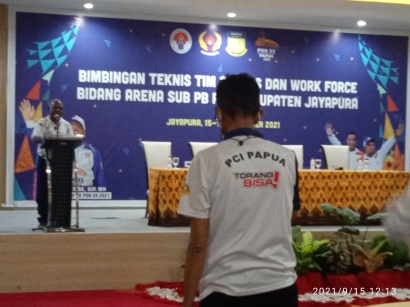 Diary PON XX Papua: Bimtek Satgas dan Workforce Kabupaten Jayapura