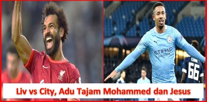 Liverpool vs City, Adu Tajam Mohammed dan Jesus