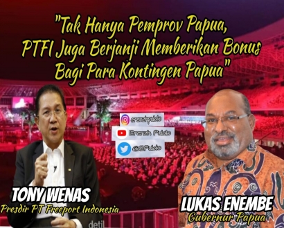 Tak Hanya Pemprov Papua, PTFI Juga Berjanji Memberikan Bonus bagi Para Kontingen Papua