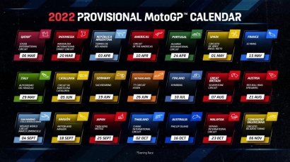 Jadwal Lengkap MotoGP 2022, Mandalika Jadi Seri Kedua!