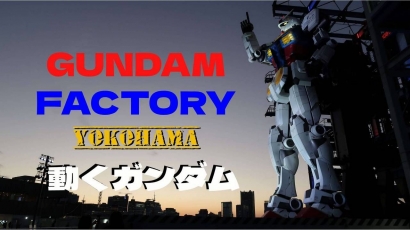 Gundam Full Scale Bergerak di Pantai Yokohama